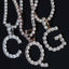 Tennis Style Letter Pendant