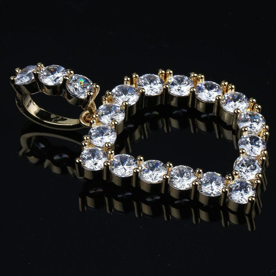 Tennis Style Letter Pendant