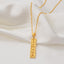 Buddhist Mantra Bar Necklace