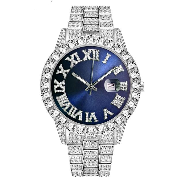 Jewel Tone Crystal Bezel Watch