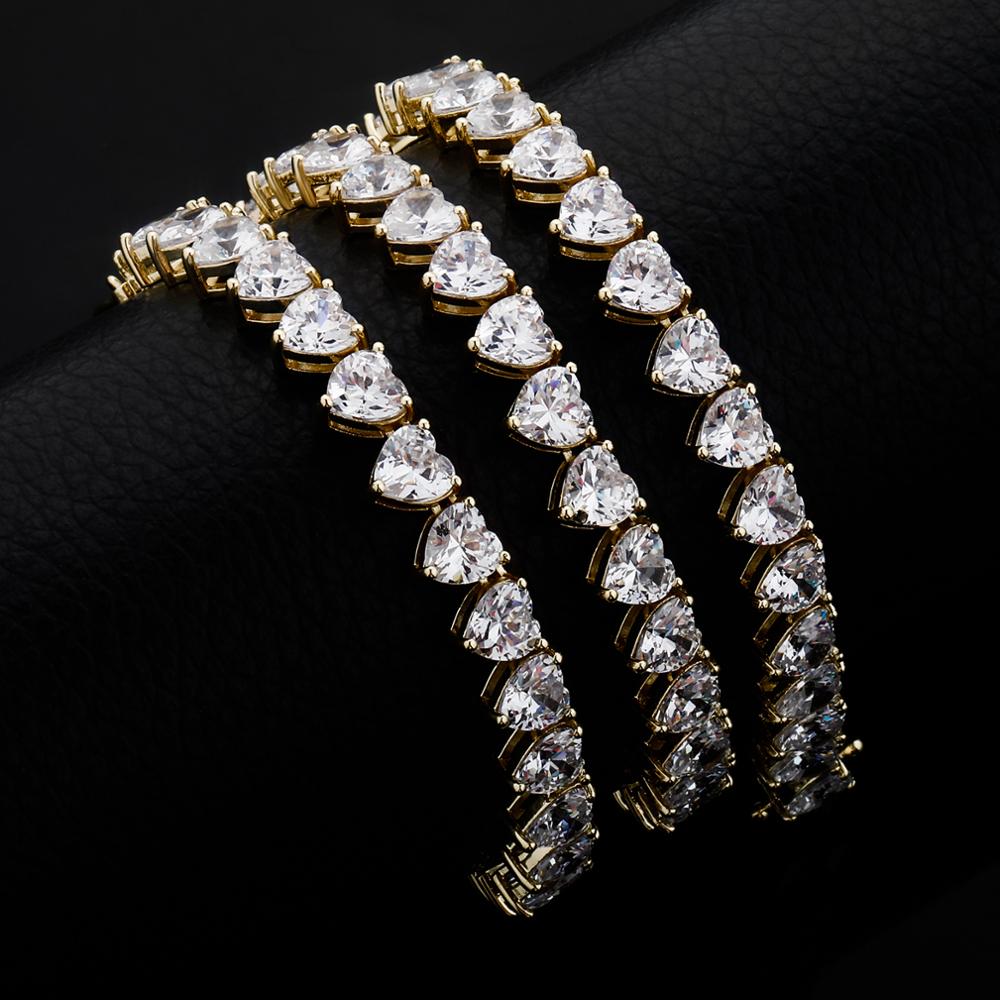6MM 3-Prong Heart Tennis Chain
