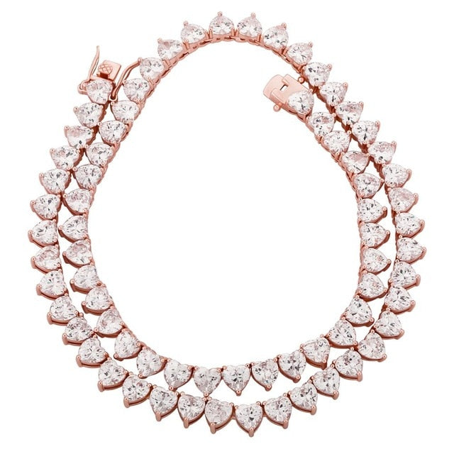 6MM 3-Prong Heart Tennis Chain