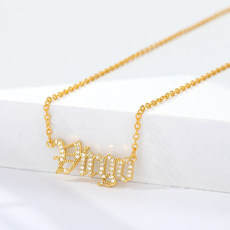 Crystal Astrology Zodiac Necklace