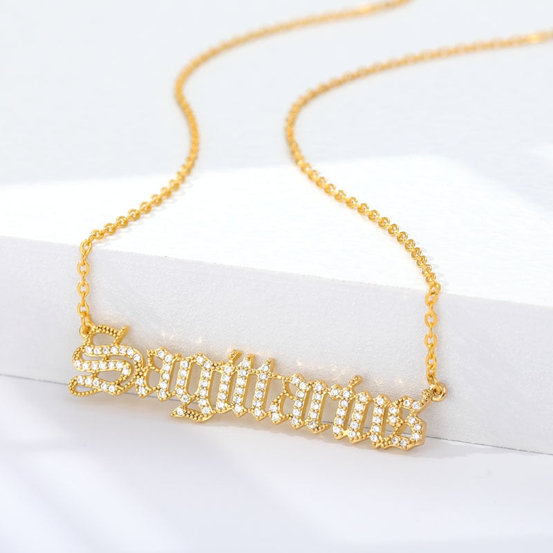 Crystal Astrology Zodiac Necklace