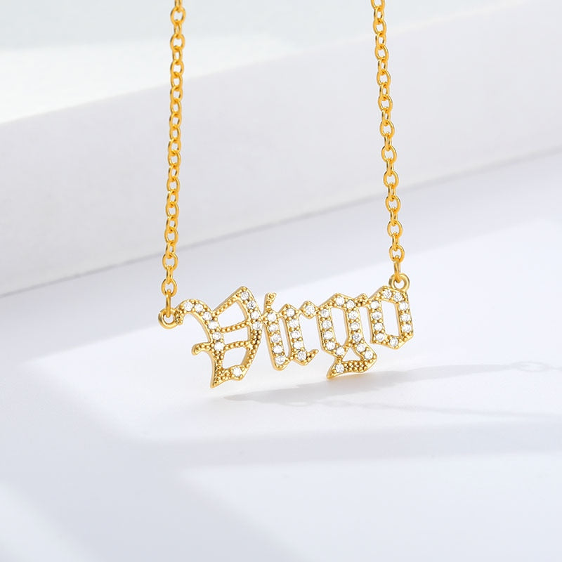 Crystal Astrology Zodiac Necklace