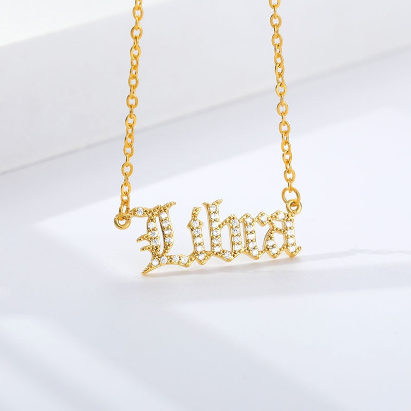 Crystal Astrology Zodiac Necklace
