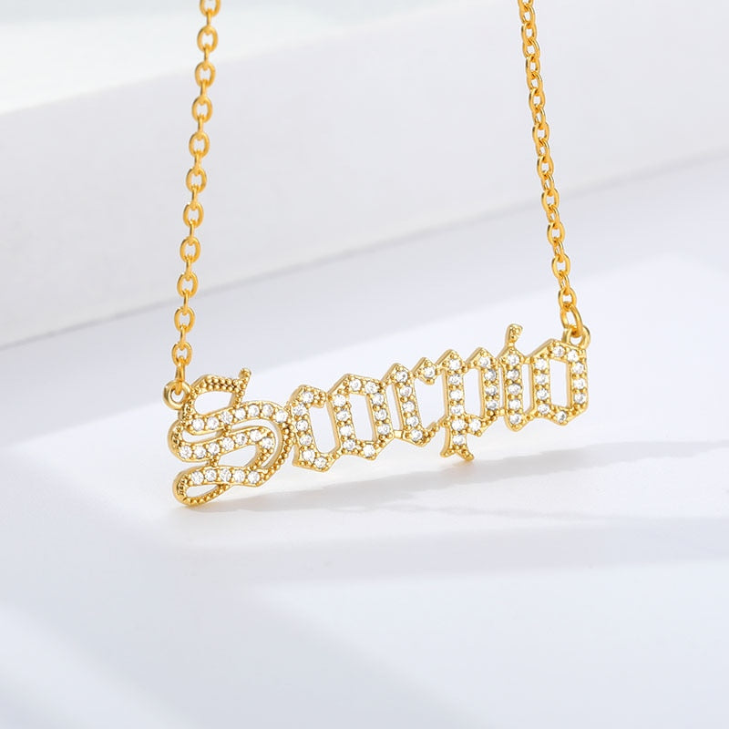 Crystal Astrology Zodiac Necklace
