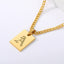 Engraved Old English Tag Necklace
