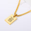Engraved Old English Tag Necklace
