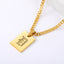Engraved Old English Tag Necklace