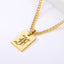 Engraved Old English Tag Necklace