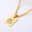 Engraved Old English Tag Necklace