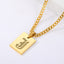 Engraved Old English Tag Necklace