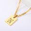 Engraved Old English Tag Necklace