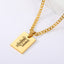 Engraved Old English Tag Necklace