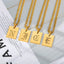 Engraved Old English Tag Necklace