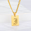 Engraved Old English Tag Necklace