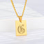 Engraved Old English Tag Necklace