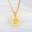 Engraved Old English Tag Necklace