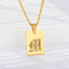 Engraved Old English Tag Necklace