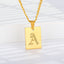 Engraved Old English Tag Necklace
