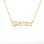 Crystal Astrology Zodiac Necklace