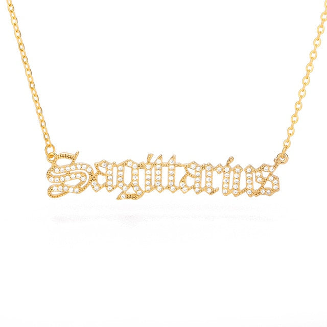 Crystal Astrology Zodiac Necklace