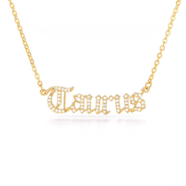 Crystal Astrology Zodiac Necklace