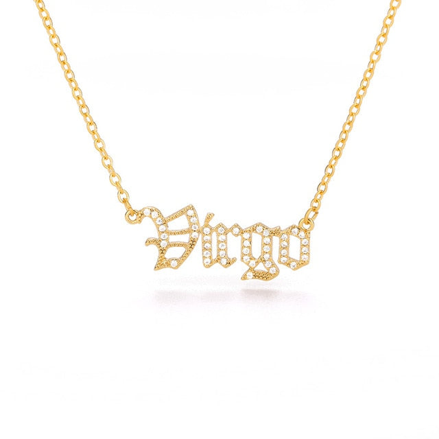 Crystal Astrology Zodiac Necklace