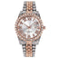 Jewel Tone Dual Finish Crystal Bezel Watch