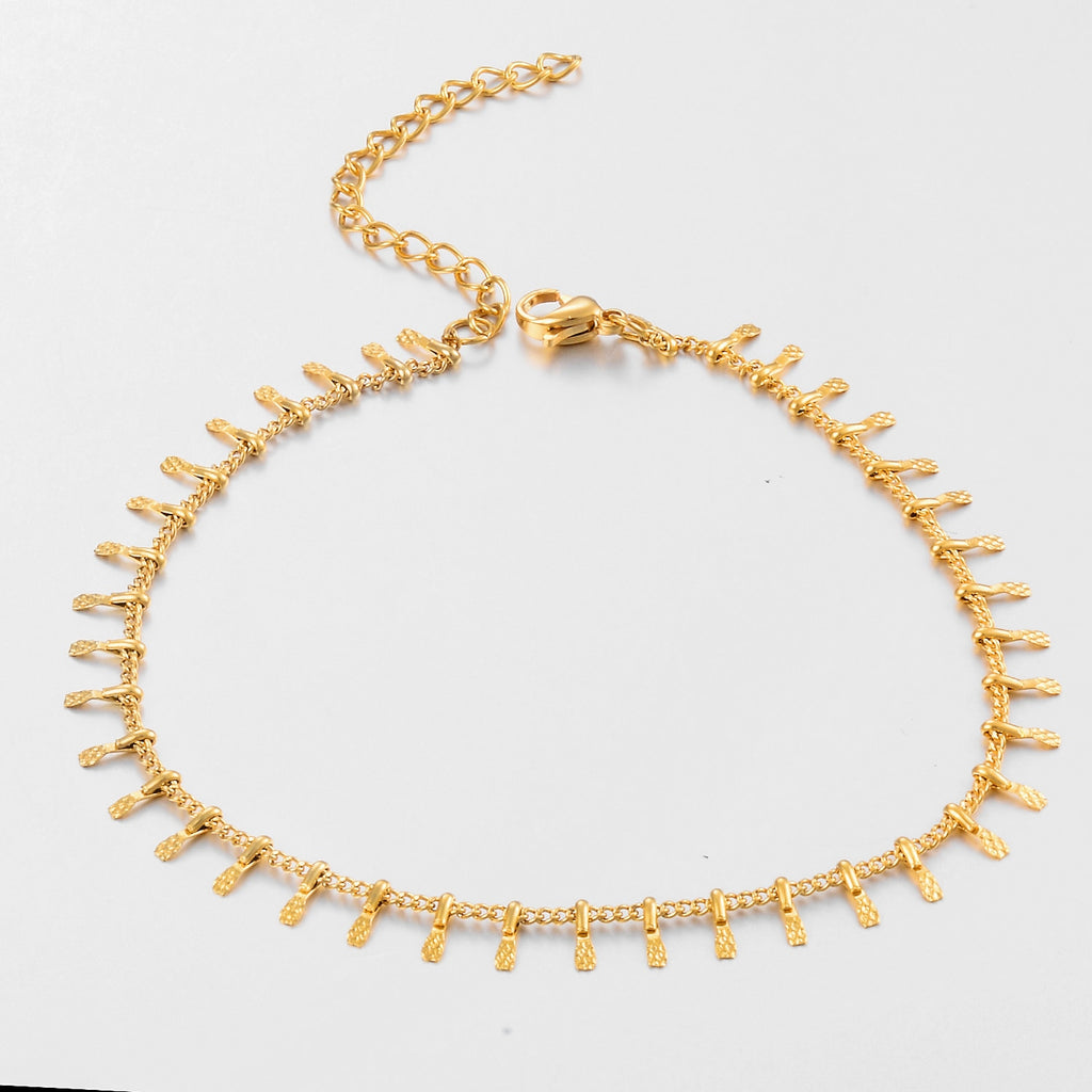 Dainty Fringe Anklet