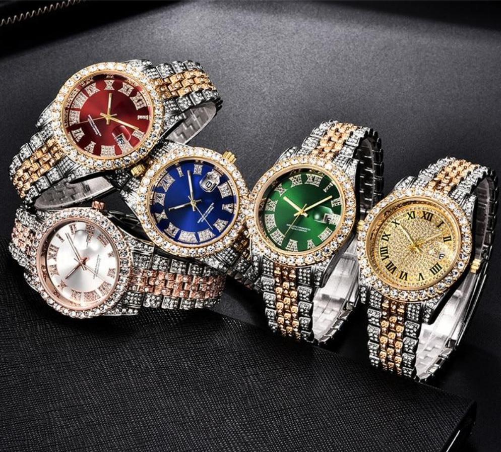 Jewel Tone Dual Finish Crystal Bezel Watch