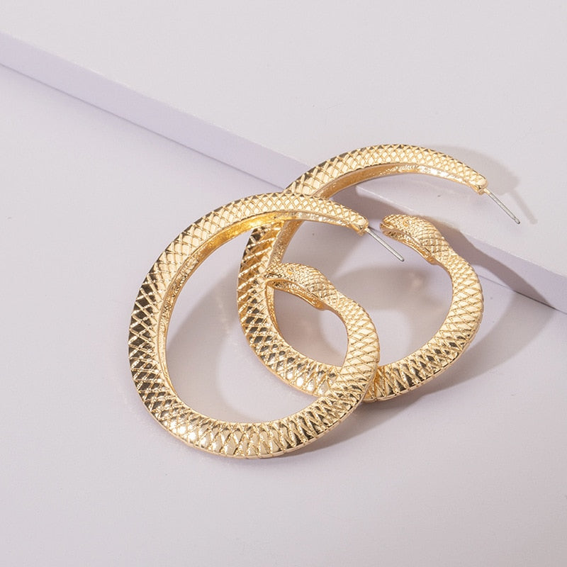 Eden Snake Hoop Earrings