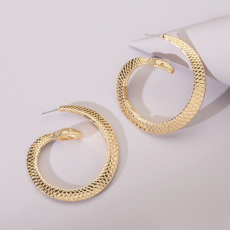 Eden Snake Hoop Earrings