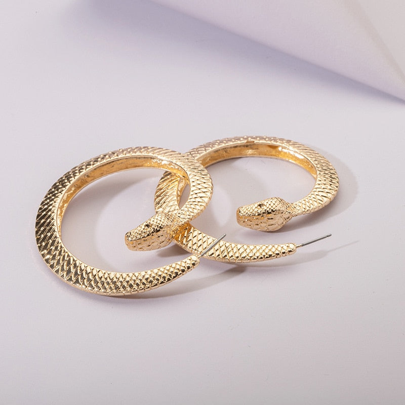 Eden Snake Hoop Earrings