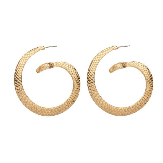 Eden Snake Hoop Earrings