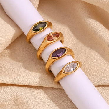 Anya Gold Gem Ring
