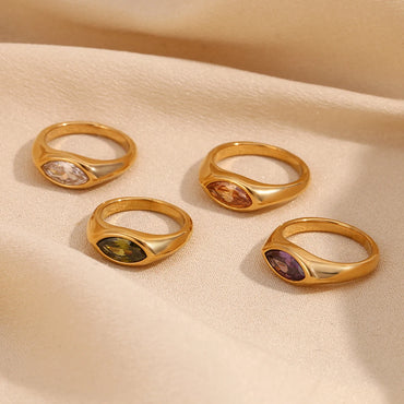 Anya Gold Gem Ring