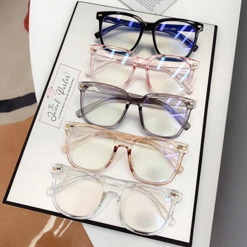 Tinted Frame Colorless Sunglasses