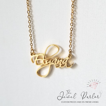 CURSIVE Font Name Necklace Personalized Custom