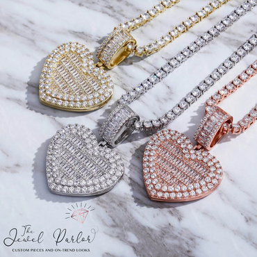 Sweetheart Memory Photo Locket Baguette Pendant