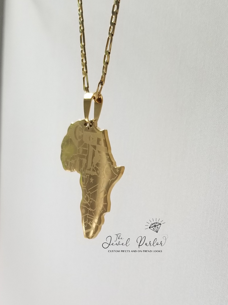 Anyi Flags of Africa Pendant + Chain