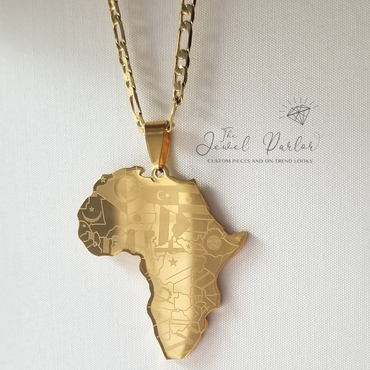 Anyi Flags of Africa Pendant + Chain