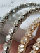 Nsozi Jumbo Crystal Hoop Earrings in Silver + Gold