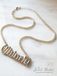 Double Plate Name Necklace OLD ENGLISH