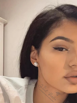 Priscilla Classic Crystal Stud Earrings in Silver or Rose Gold