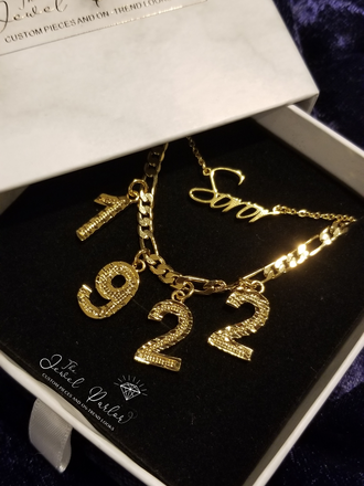 Custom Sorority Necklace | SOROR in Cursive