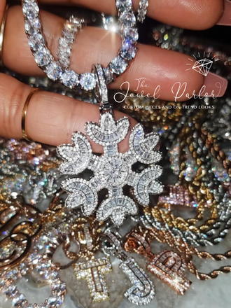 Jackie Frost Icy Snowflake Pendant