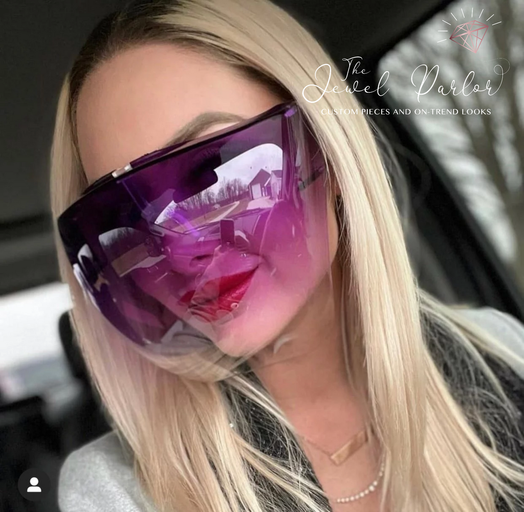 Fashion Face Shield Full-face Sunglasses – The Jewel Parlor
