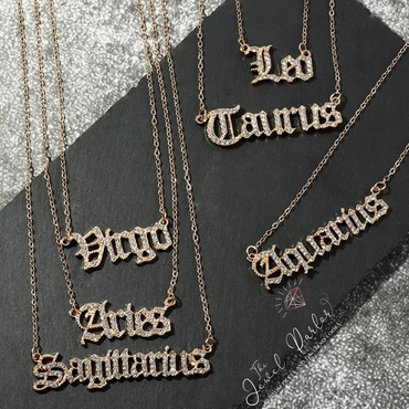 Crystal Astrology Zodiac Necklace